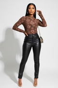 Stretched Jacquard Top with Thumb Opening