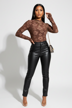 Stretched Jacquard Top with Thumb Opening