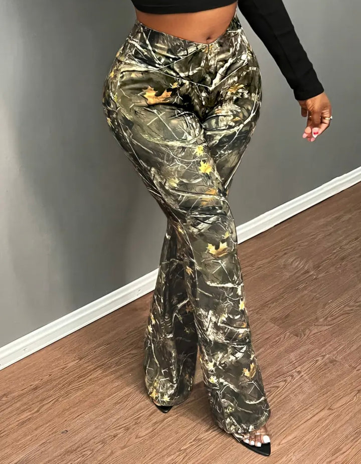 Camouflage Flare Pant