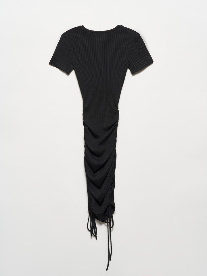 Dress With Side Ties - 7Kouture