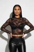 Lace Long Sleeve Top