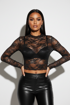 Lace Long Sleeve Top