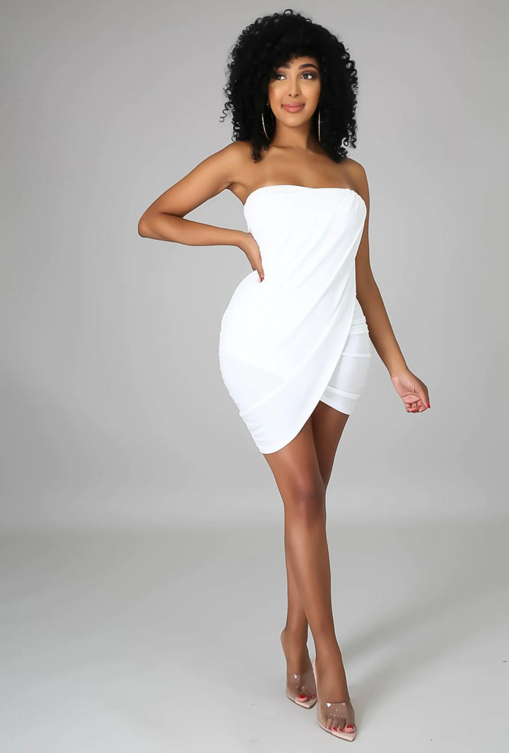 Send Me Your Location White Bodycon Dress