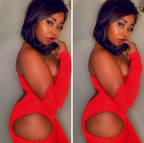 Vixen Cutout Jumpsuit - Red