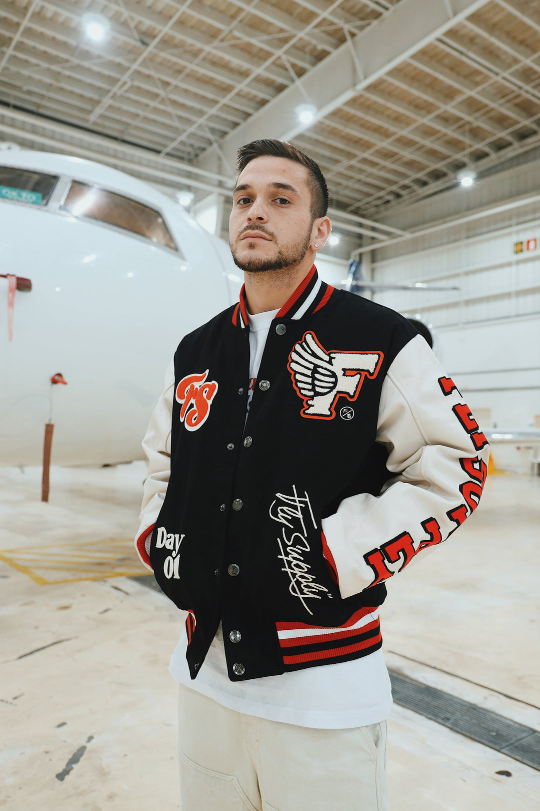 Manifest Varsity Jacket (Black)