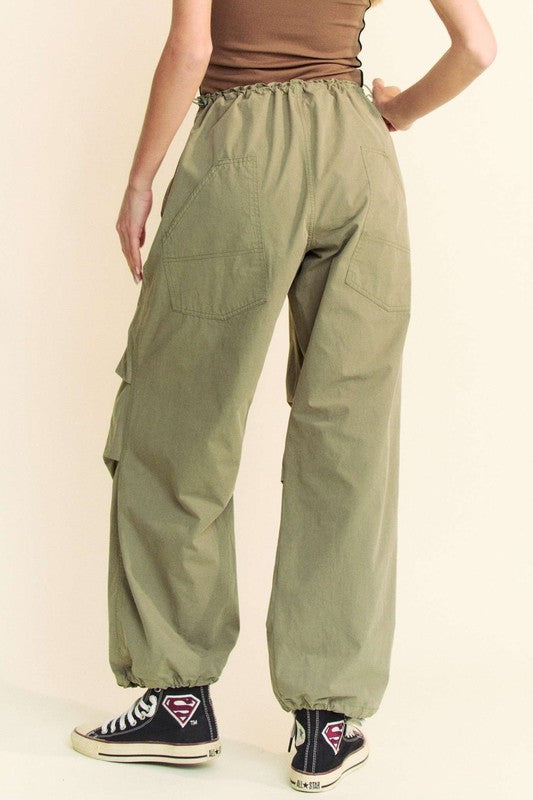 Drawstring Pants with Pockets