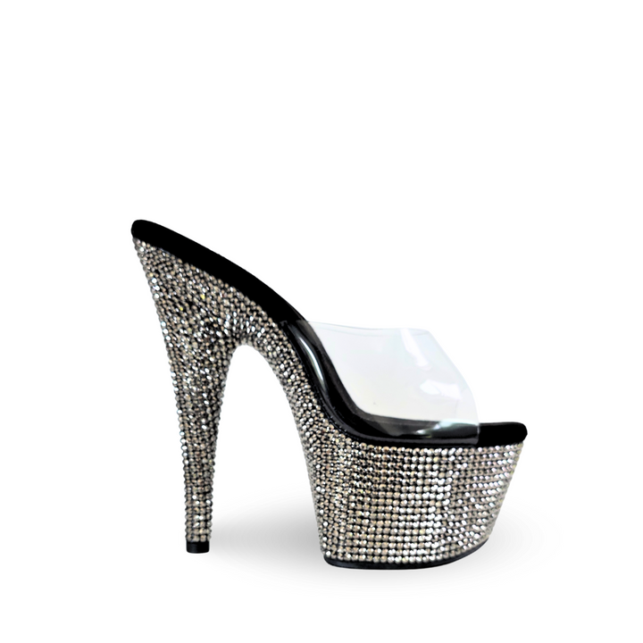 IDOL Bling Platform Stilettos, Black