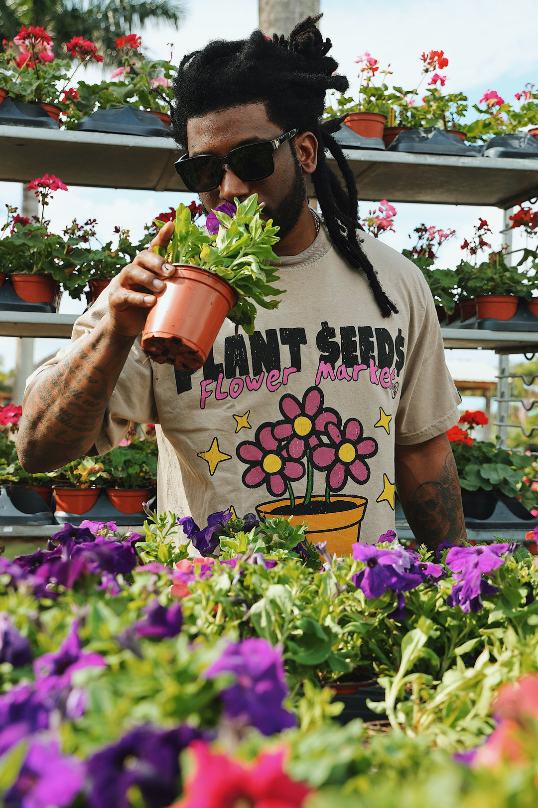 Flower Market Tee