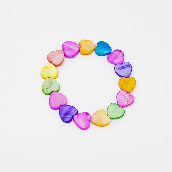 Shelly Heart Stretch Bracelet