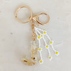 Baby Daisy Initial Key Chain