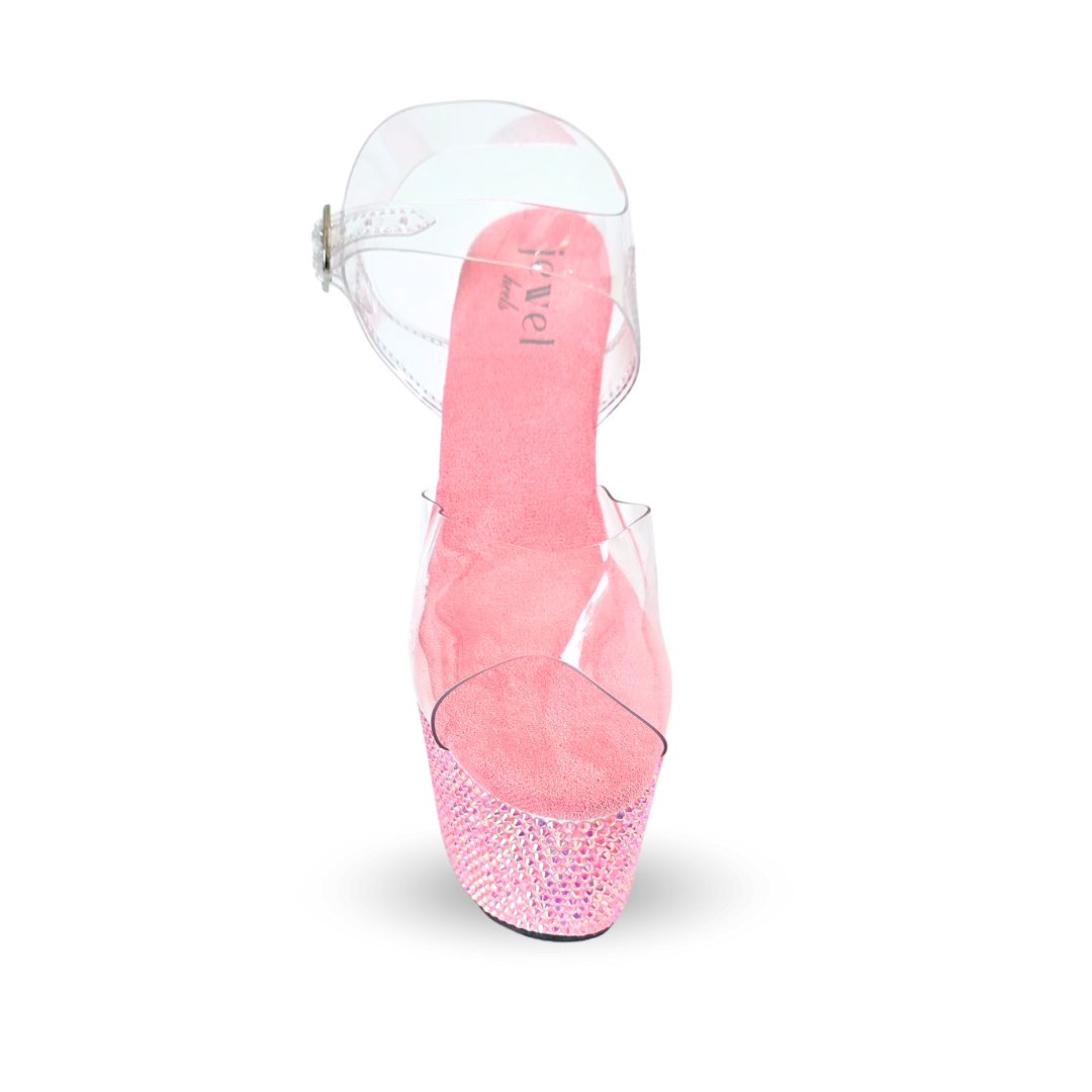 IDOL Bling Platform Stilettos, Pink
