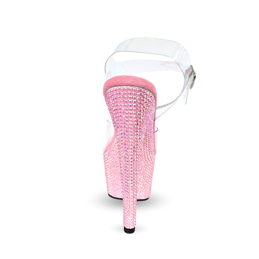IDOL Bling Platform Stilettos, Pink