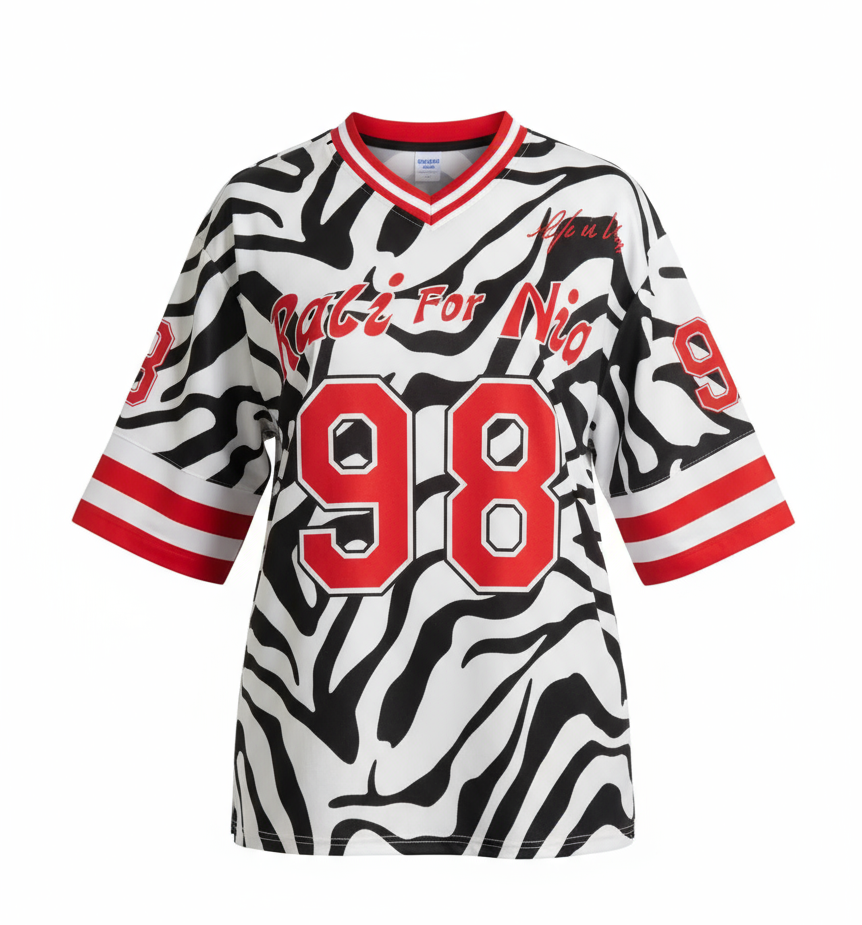 Zebra Print Graphic Shirt