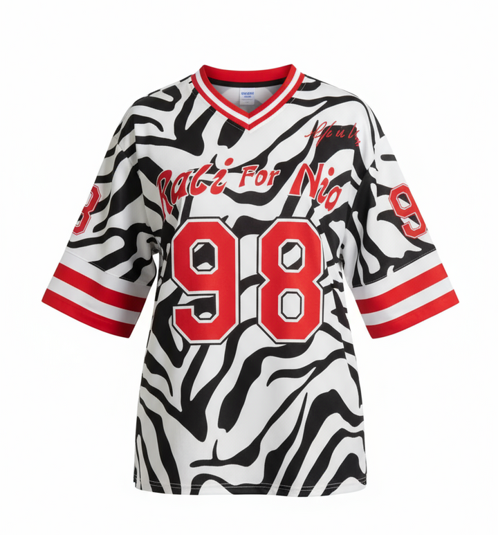 Zebra Print Graphic Shirt