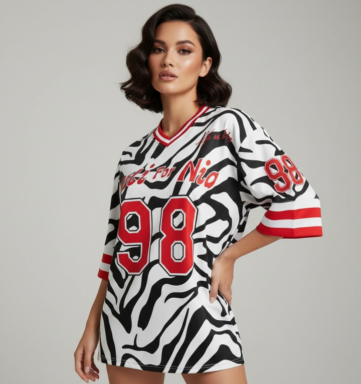 Zebra Print Graphic Shirt