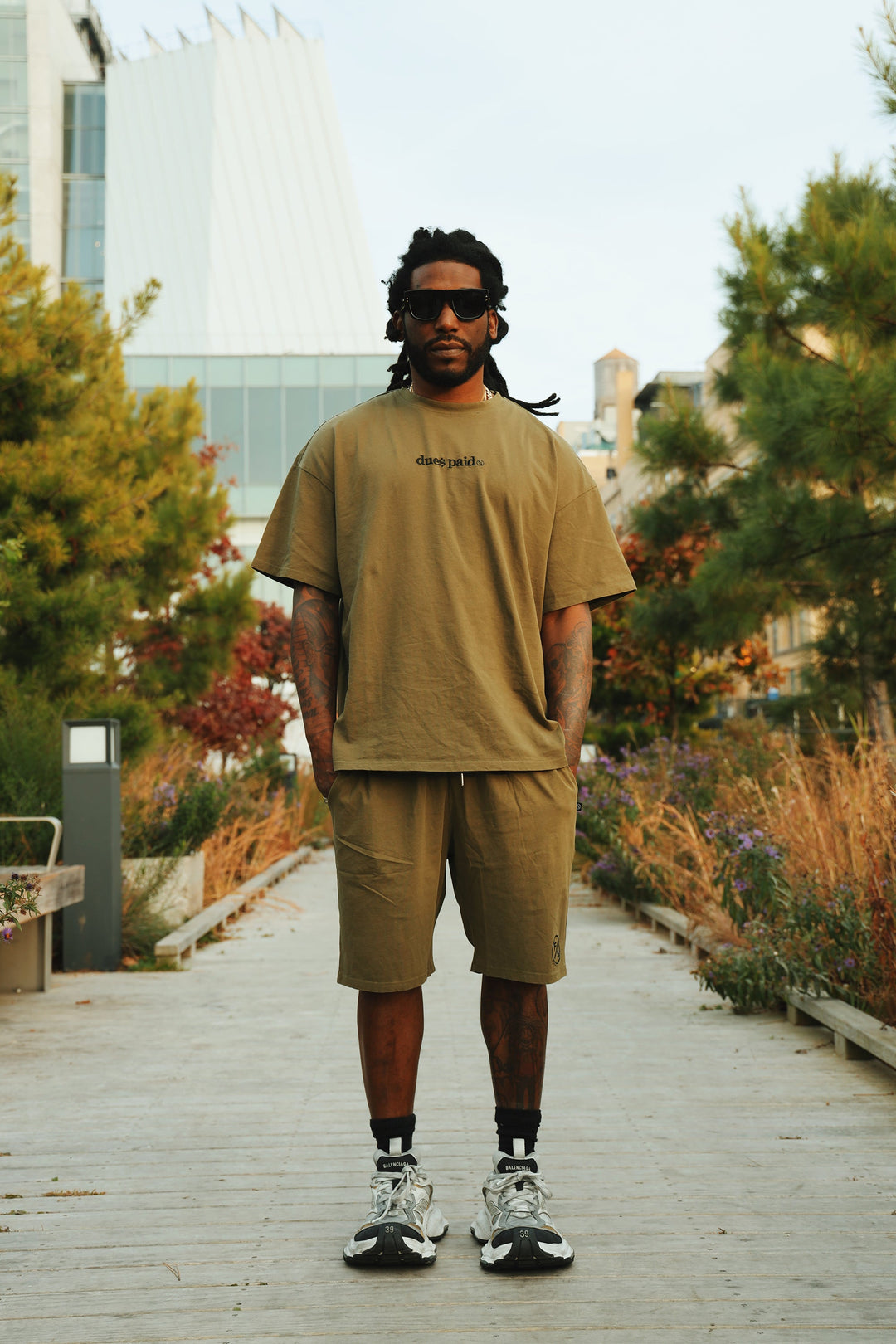 Dues Paid (Military Green - Oversize Shirt)