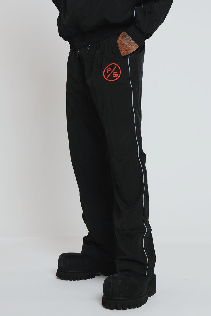 MOTION Nylon Pants, Black and Red