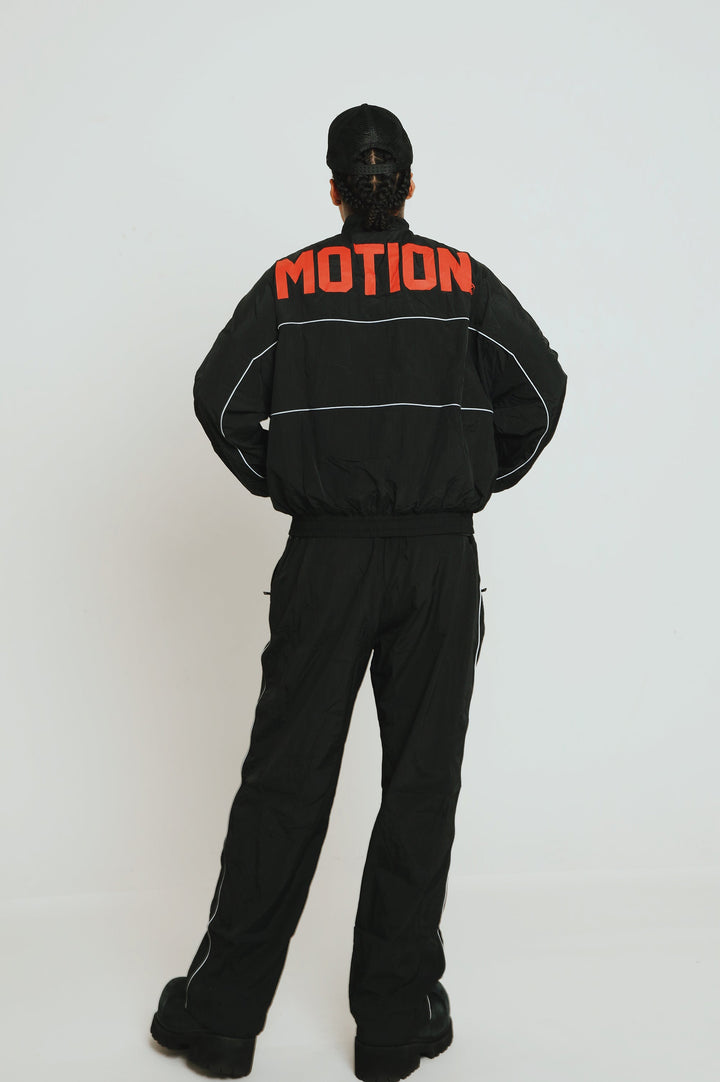MOTION Nylon Pants, Black and Red