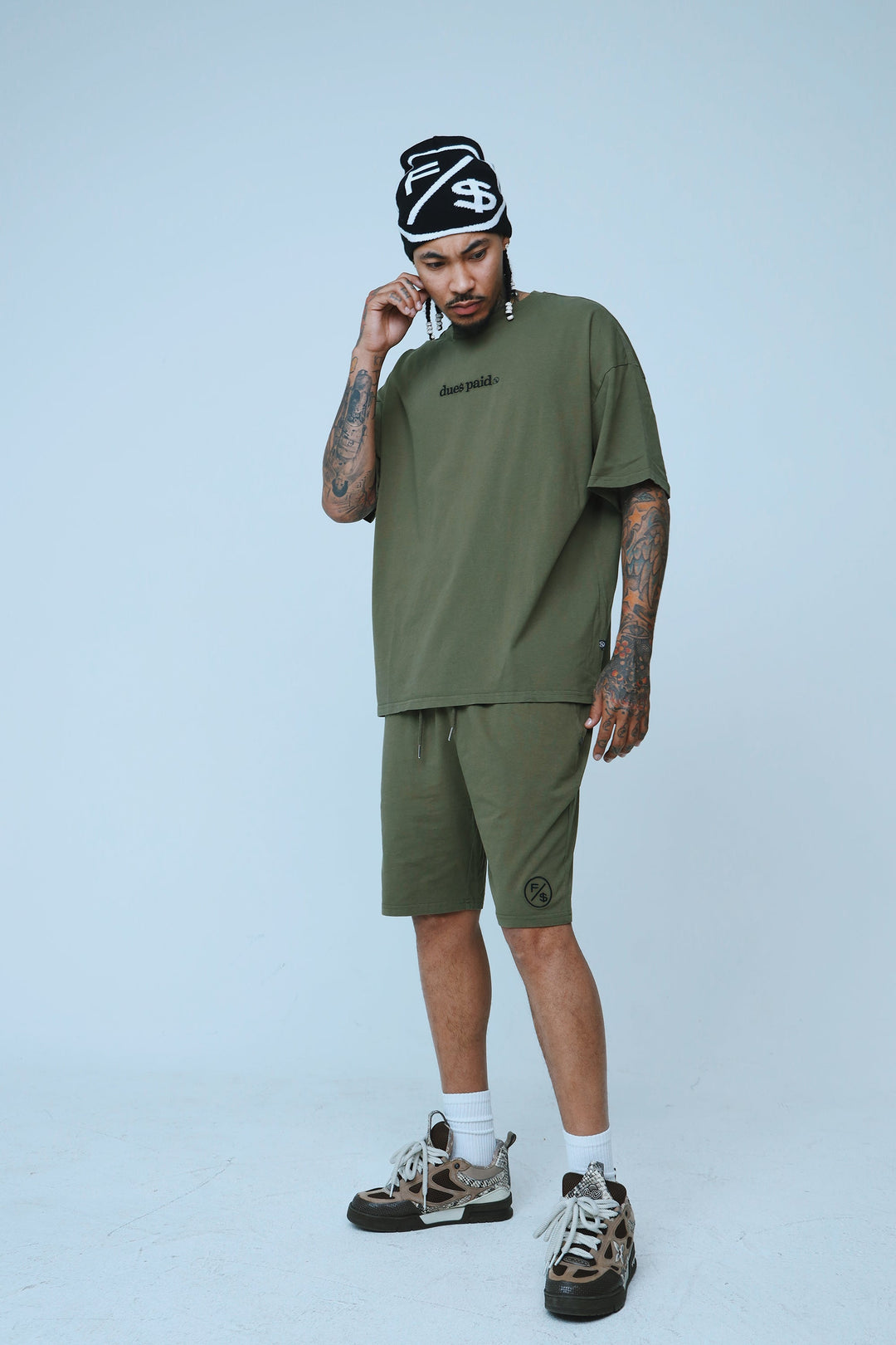 Dues Paid (Military Green - Oversize Shirt)