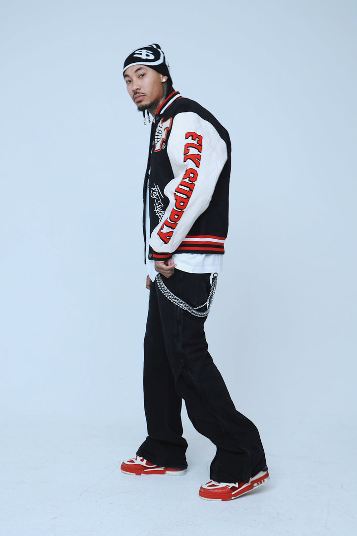 Manifest Varsity Jacket (Black)