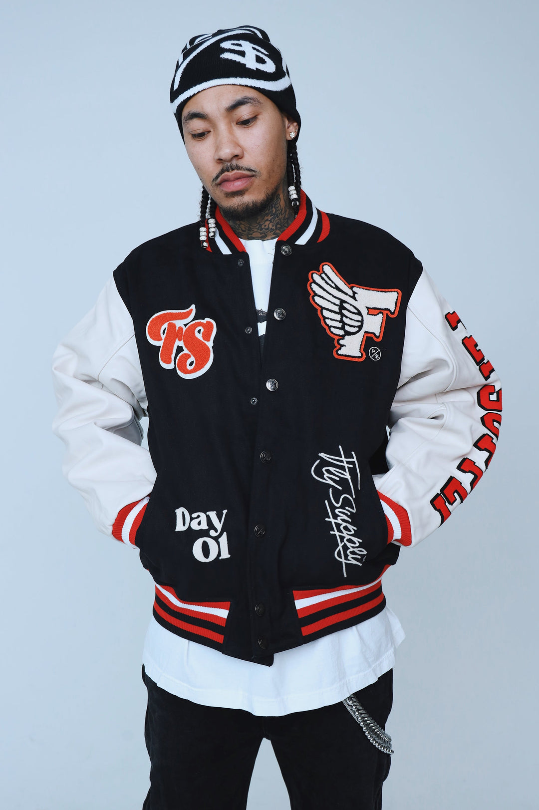 Manifest Varsity Jacket (Black)