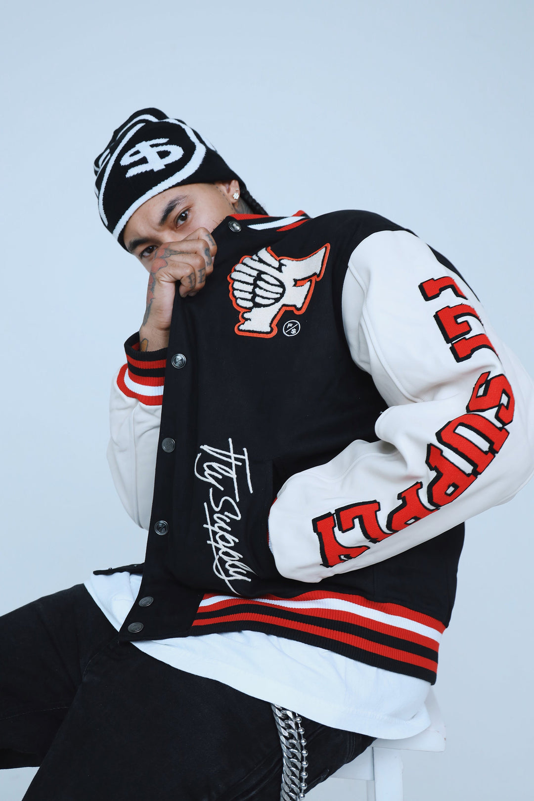 Manifest Varsity Jacket (Black)