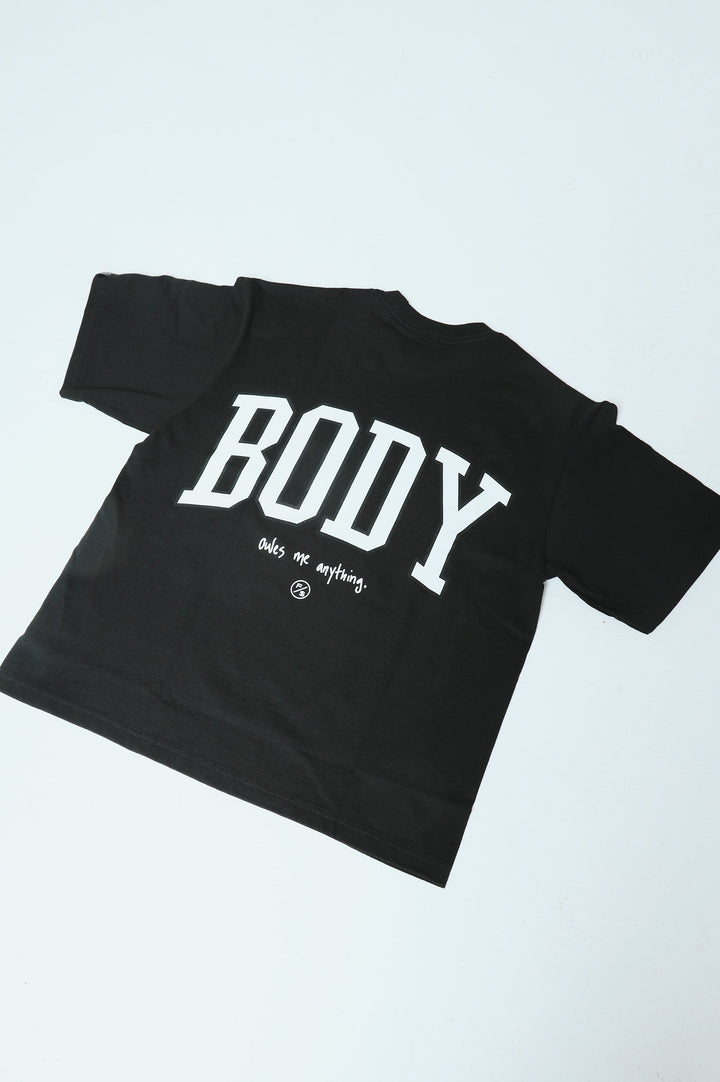 Nobody Owes Me (Black - Oversize Crop)