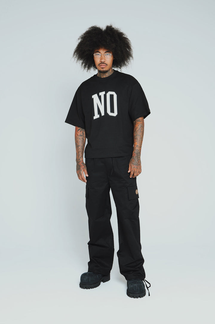 Nobody Owes Me (Black - Oversize Crop)