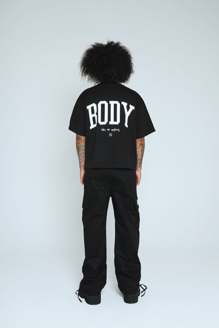 Nobody Owes Me (Black - Oversize Crop)