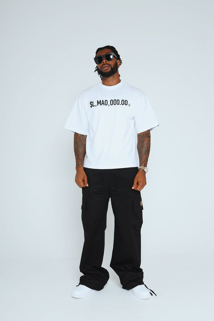 LMAO (White - Oversize Crop)