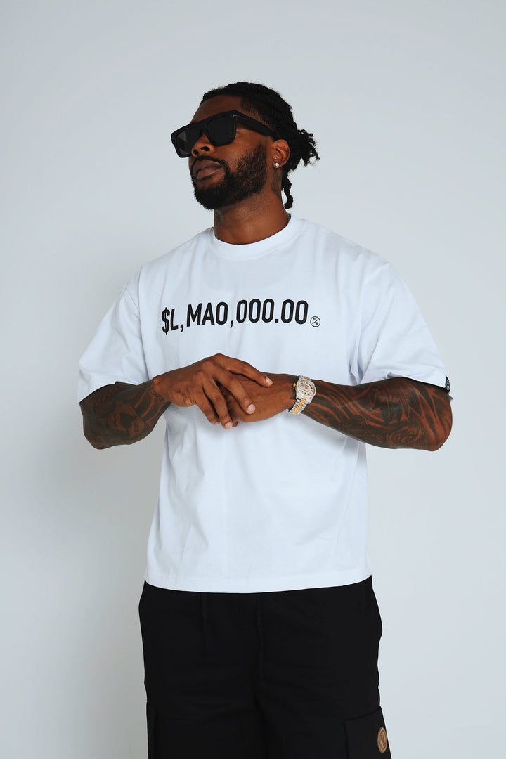 LMAO (White - Oversize Crop)