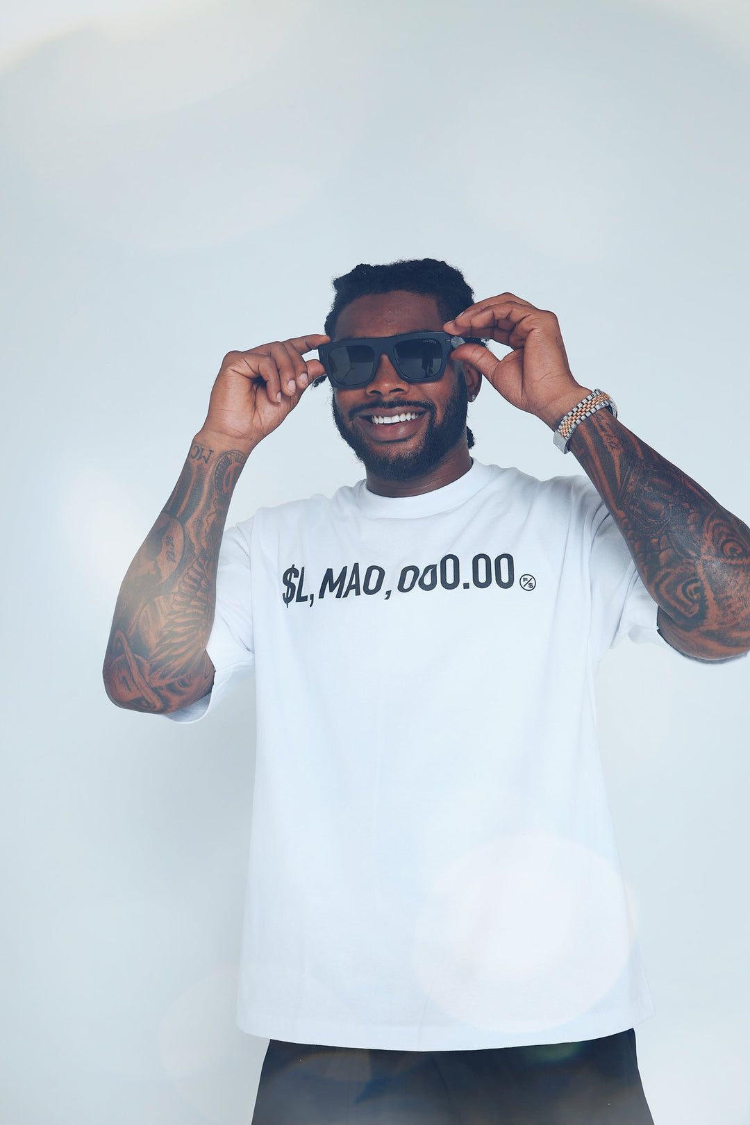 LMAO (White - Oversize Crop)