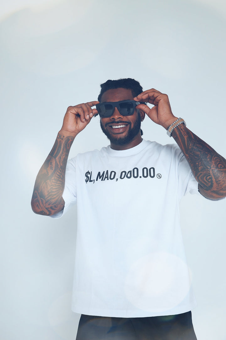 LMAO (White - Oversize Crop)