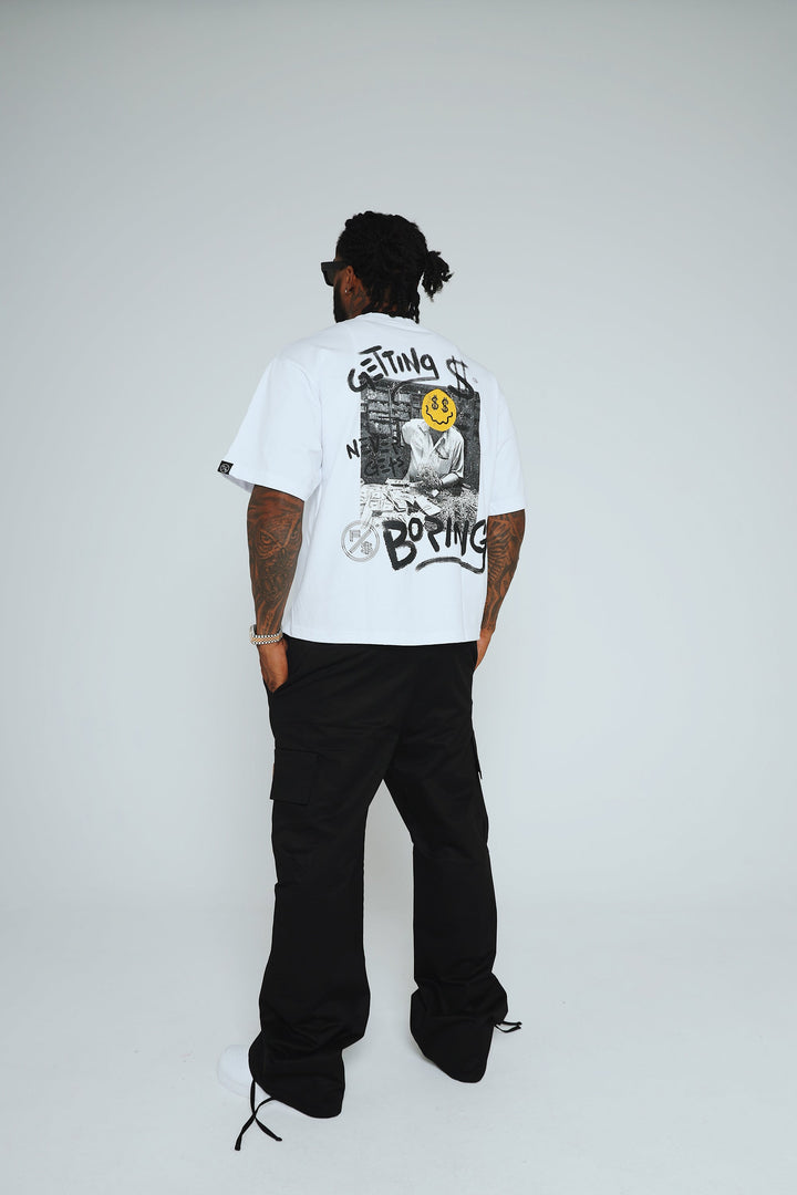 LMAO (White - Oversize Crop)