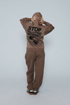 Stop Polluting Hoodie (Desert Taupe)