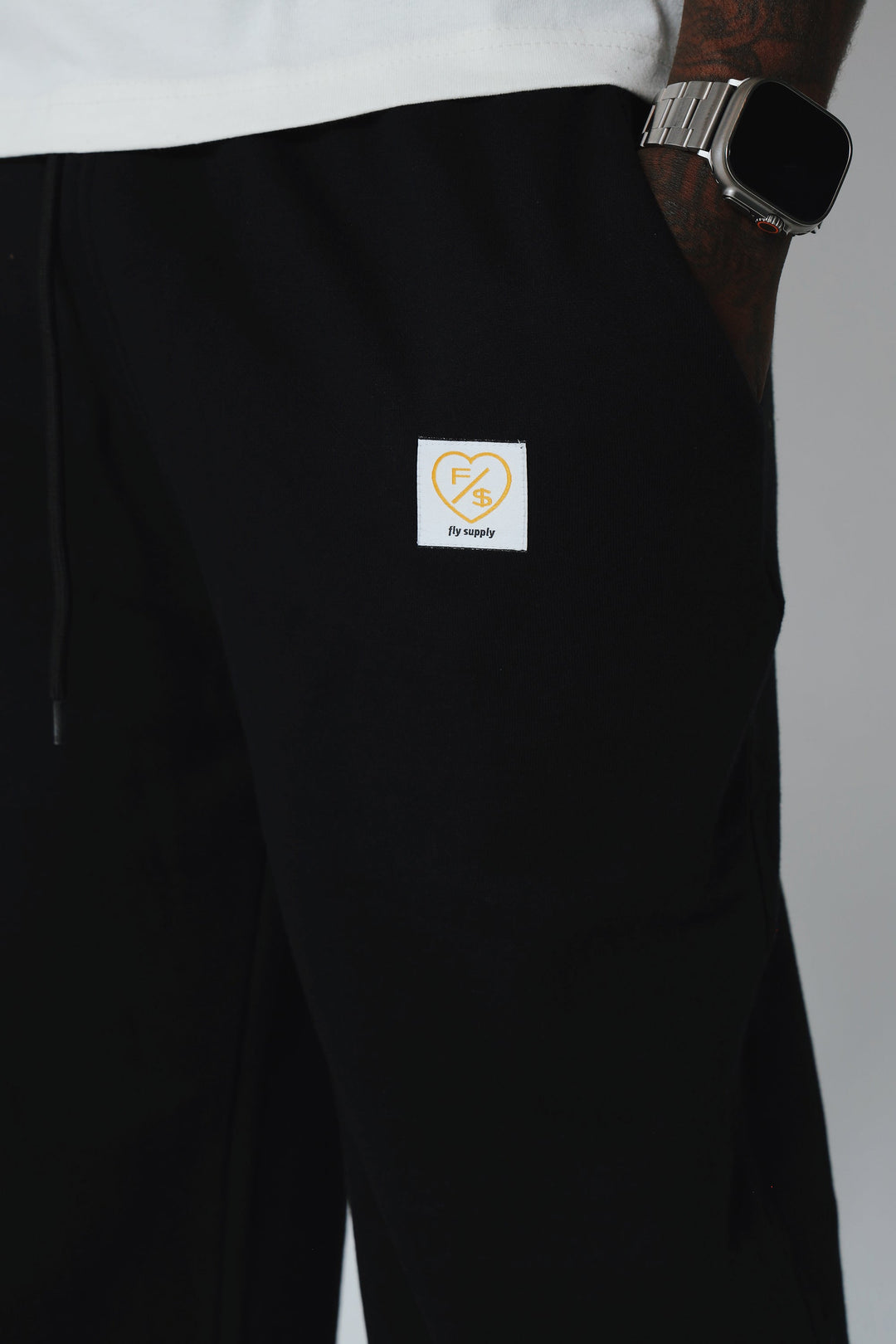 F/$ Patchwork Sweats (Black)