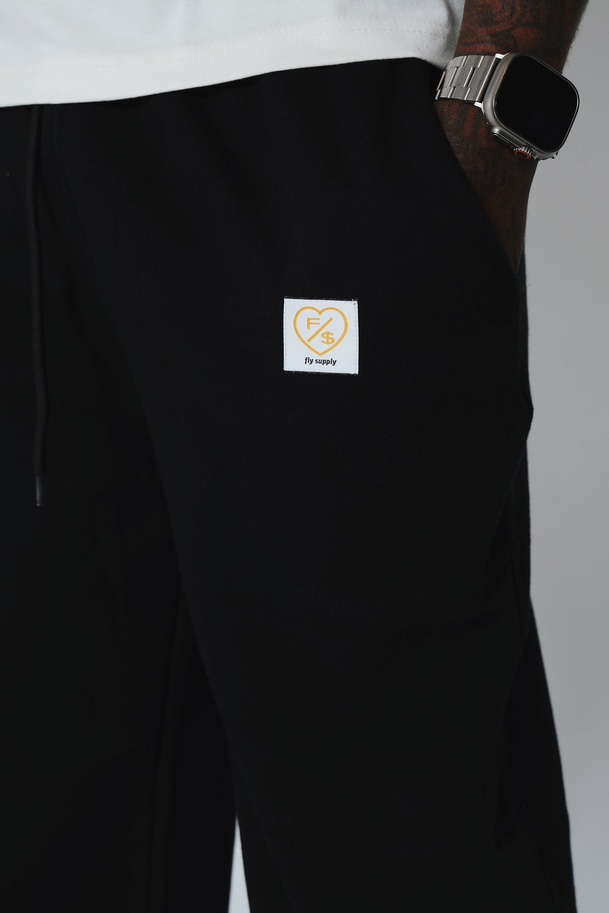F/$ Patchwork Sweats (Black)