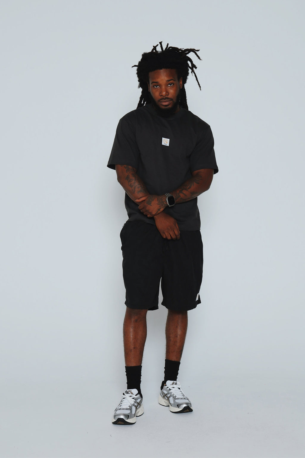 Patch Work Tee (Black - Oversize)
