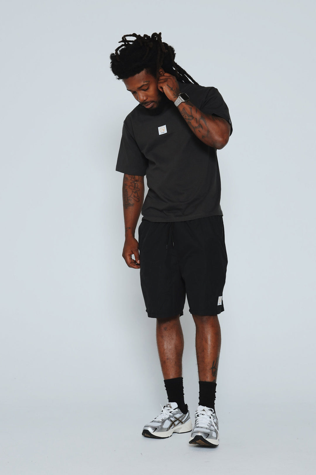Patch Work Tee (Black - Oversize)