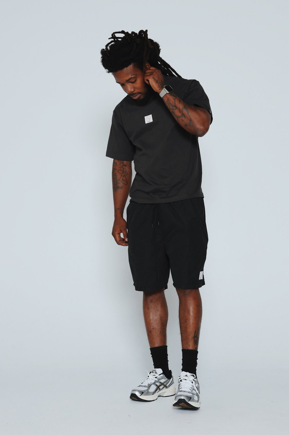 Patch Work Tee (Black - Oversize)