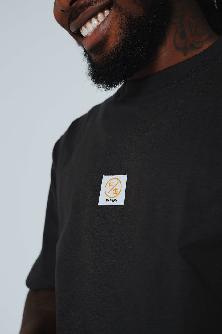 Patch Work Tee (Black - Oversize)