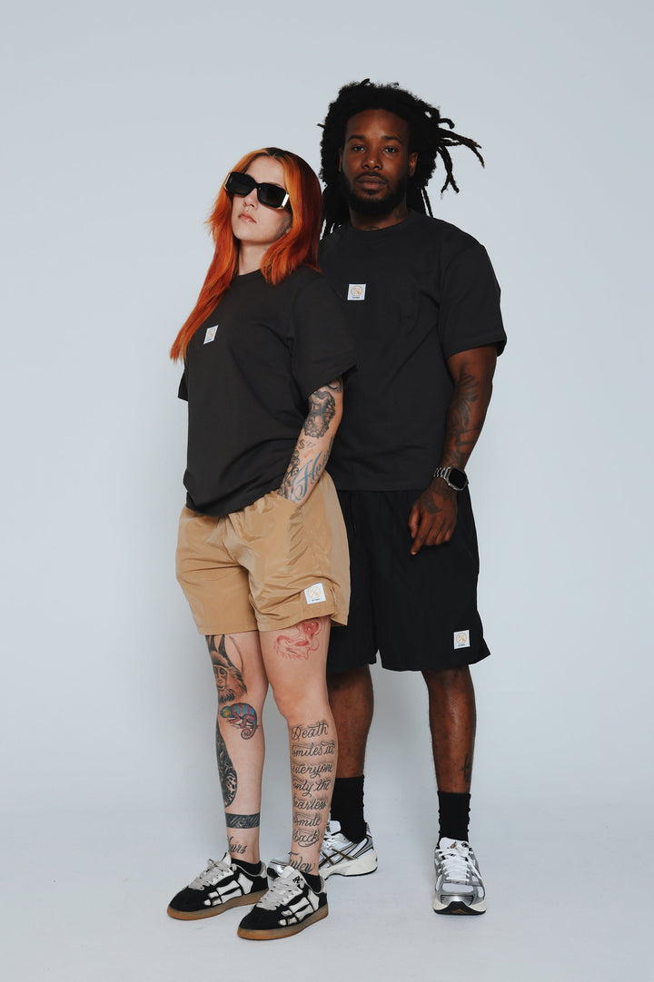 Patch Work Tee (Black - Oversize)