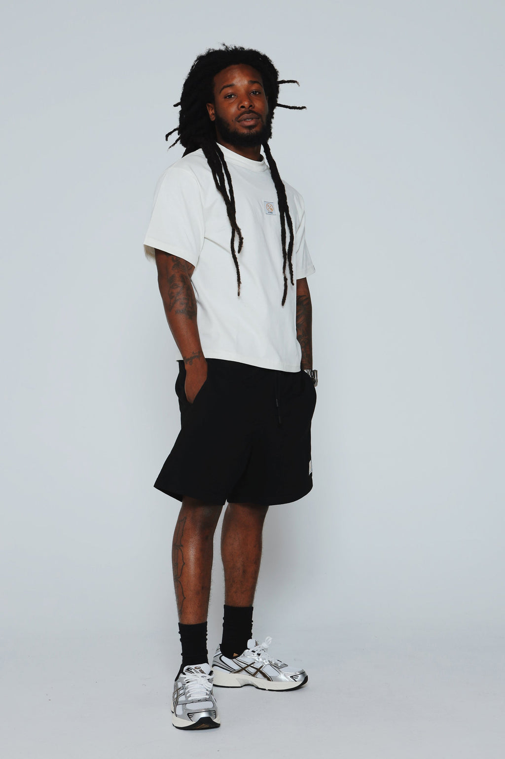 Patch Work Tee (Off White - Oversize)