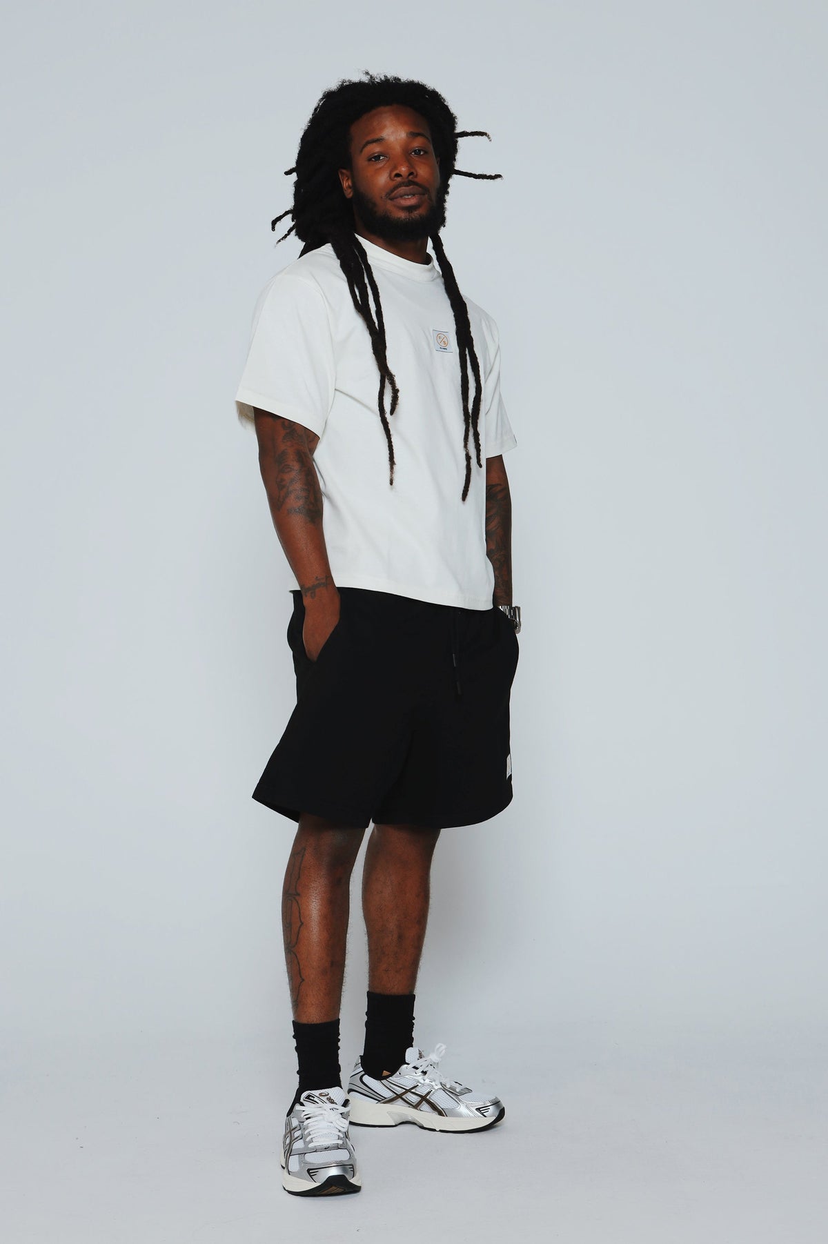 Patch Work Tee (Off White - Oversize)