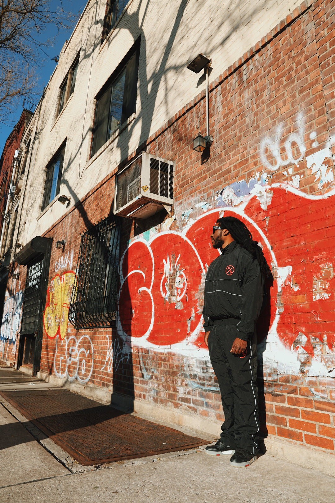 MOTION Nylon Pants, Black and Red