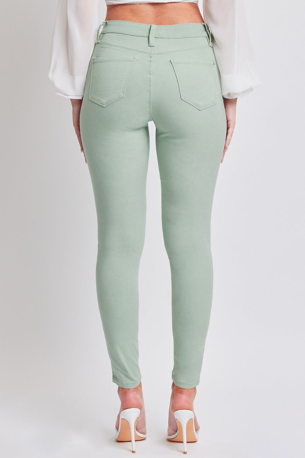 Hyperstretch Mid-Rise Skinny Jeans