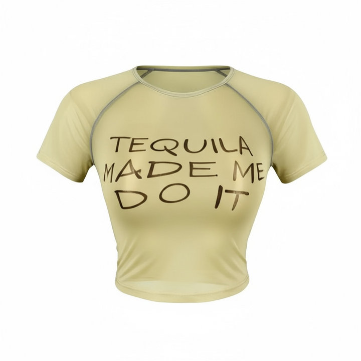 Tequila Mesh Crop Top