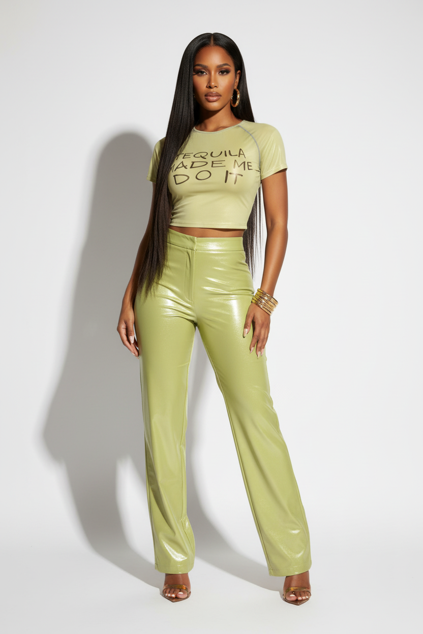 Tequila Mesh Crop Top