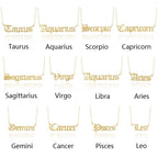 Old English Zodiac Necklace