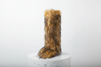 Tall Light Brown Faux Fur Fluffy Snow Boots